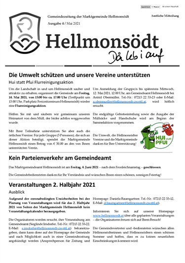 Gemeindezeitung Mai 2021